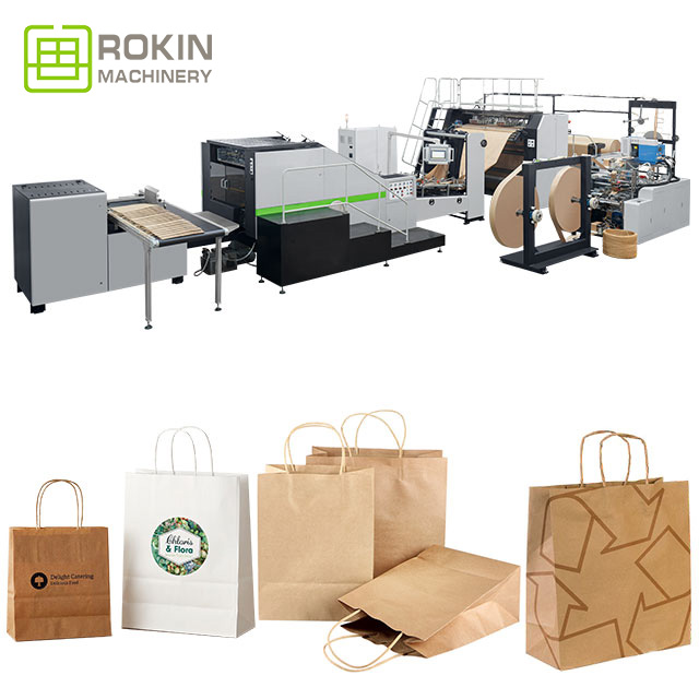 Durable Robust Paper Bag Making Machine for Factories