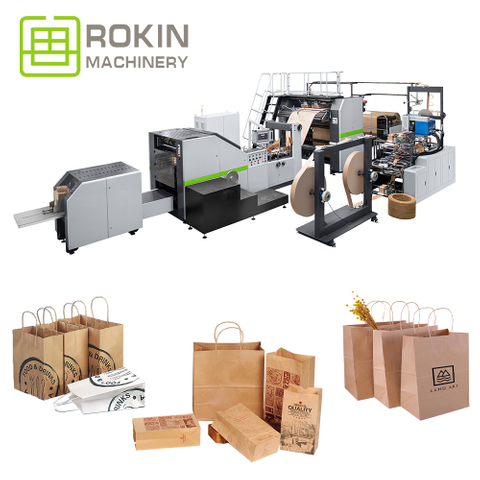 High-Speed Automatic Paper Bag Making Machine for Retail