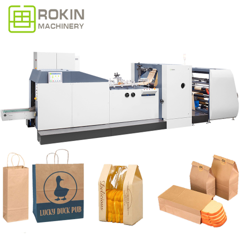 High Speed RKJD-250/350 V Bottom Paper Bag Machine