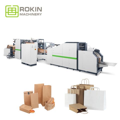 RKHF-460TF Full Automatic Paper Bag Machine with Twisted & Flat Handle